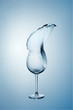 Photo: Water Splash in Wine Glass. Water Splash in Wine Glass.