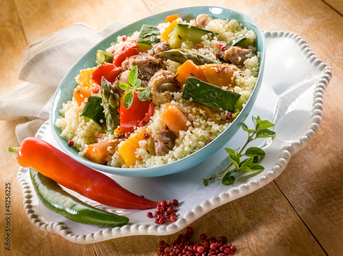 Foto: cous cous with meat and vegetables cous cous with meat and vegetables