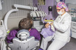 Dentista e paziente Dentista e paziente