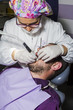 Dentista e paziente Dentista e paziente