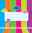 colorful billboard background