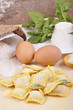 canvas print picture - Ravioli with ricotta and spinach