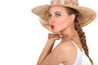 Young woman blowing a kiss