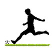 Vektor: Fußball - Silhouette Fußball - Silhouette