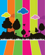 colorful billboard background
