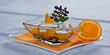 Orangen Quark Dessert mit Schokobiskuit