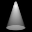Single Spotlight Shining On Stage For Highlighting A Product