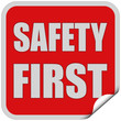 Sticker rot quad cu SAFETY FIRST