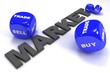 3d dices business concept