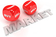 3d dices business concept