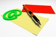 3d office notes concept