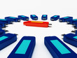 Illustration: 3d usb stick isolated on white background. 3d usb stick isolated on white background.