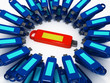 Illustration: 3d usb stick isolated on white background. 3d usb stick isolated on white background.