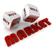 Illustration: 3d dices business concept 3d dices business concept