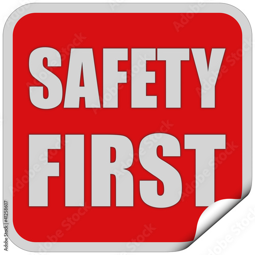 Illustration: Sticker rot quad cu SAFETY FIRST Sticker rot quad cu SAFETY FIRST