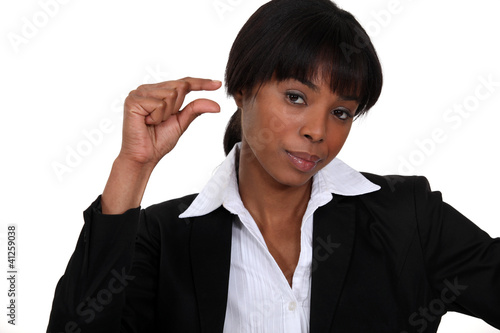 Photo: Unimpressed businesswoman Unimpressed businesswoman