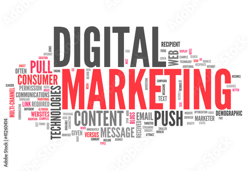 Illustration: Word Cloud "Digital Marketing" Word Cloud "Digital Marketing"