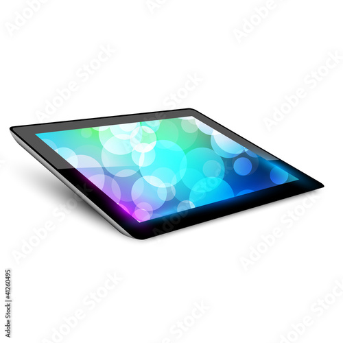 Vektor: Tablet pc 4. Variant without hand. White background. Tablet pc 4. Variant without hand. White background.
