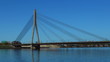 HD - Motion timelapse. Cable-stayed bridge