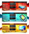 Vector: Set of website navigation templates 6. Variant on White. Set of website navigation templates 6. Variant on White.
