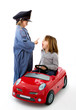 police stop gesture to driver
