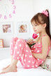 Child with flower