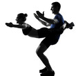 couple woman man exercising workout