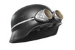 Retro motorcycle helmet.