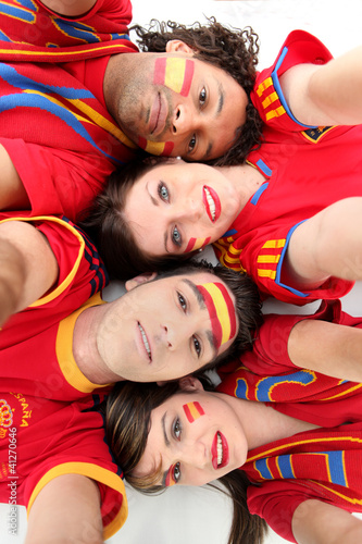 Foto: Spanish football fans Spanish football fans