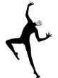 performer mime with mask dancing dancer
