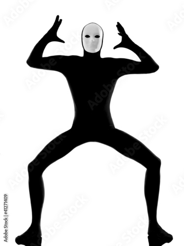 Photo: performer mime with mask angry displeased performer mime with mask angry displeased