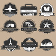 Vector: Travel labels Travel labels