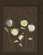 Abstract roses postcard. Floral pattern vector eps10 Abstract roses postcard. Floral pattern vector eps10