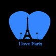 I LOVE PARIS - BLEU