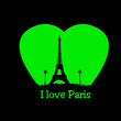 I LOVE PARIS - VERT