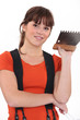 portrait of young female painter