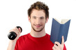 Man working on his body and mind