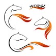 Horse symbol vector