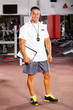 professional male gym trainer portrait