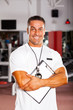 handsome professional gym instructor portrait