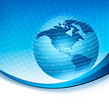 Globe trapped in a sphere made of binary code.