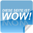 Sticker- Diese Seite ist WOW! mit Schatten
