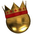 Photo en ligne au meilleur prix Basketball ball with a crown