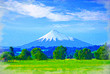 Mountain peak snow
