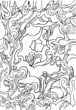 a abstract vegetable background by a black