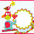 Template greeting card, vector