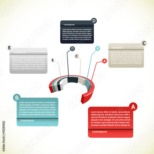 Vector: 3D Presentation diagram 3D Presentation diagram
