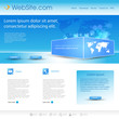 blue business website template
