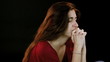 Video: Girl praying intense Girl praying intense