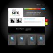 Web site art design template